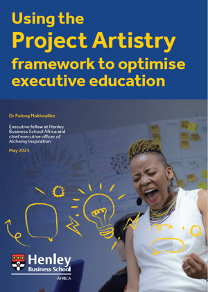 Project Artistry framework to optimise executive education