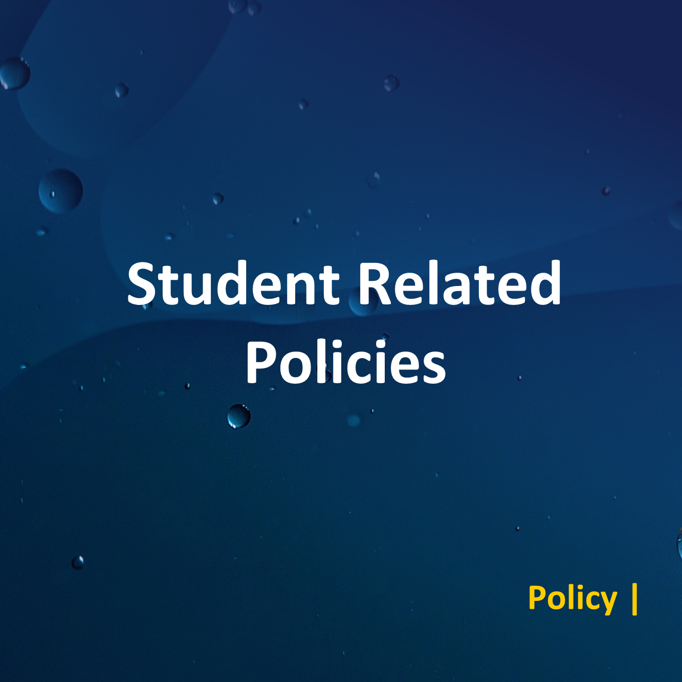 Student Related Policies